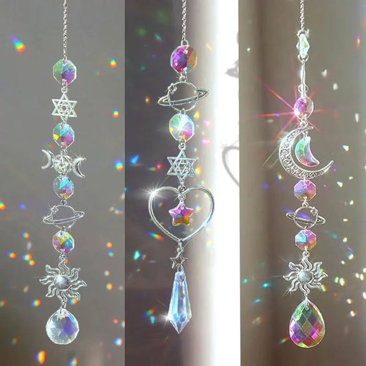 Iris Crystal Sun Catcher | Rainbow Maker Hanging Prism