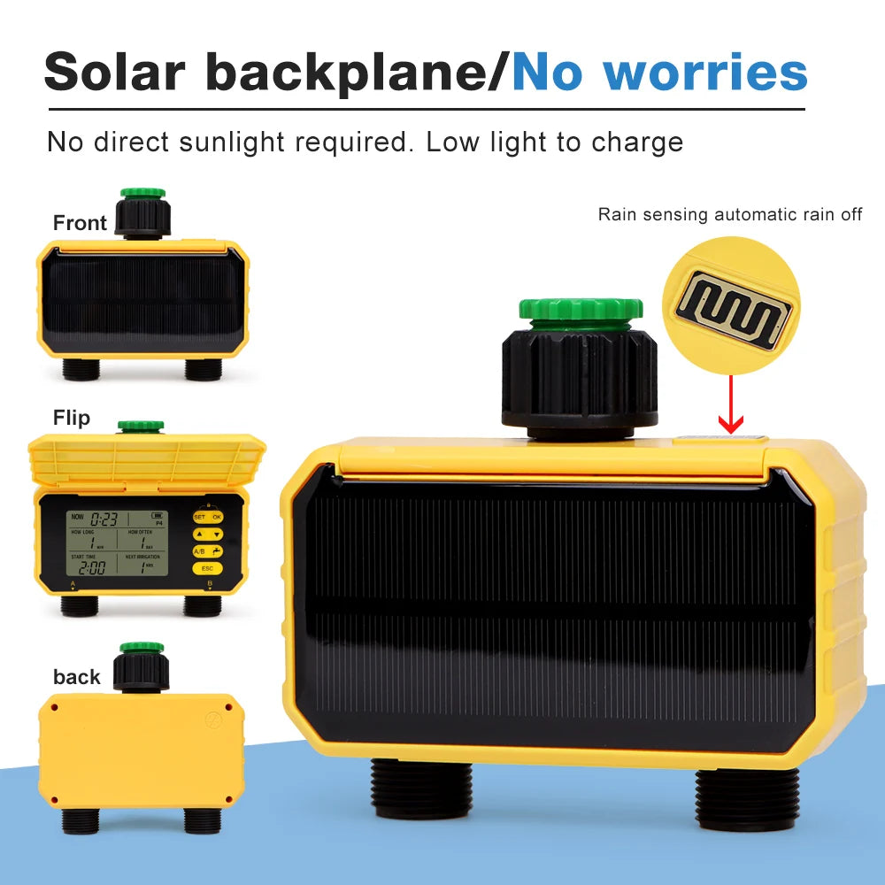 SunDrip Solar Water Timer | Smart Garden Tap Timer with Optional WiFi