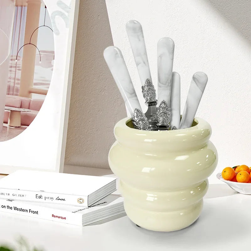 Marbella Cutlery Set | Marble-Effect Handle Stainless Steel Flatware