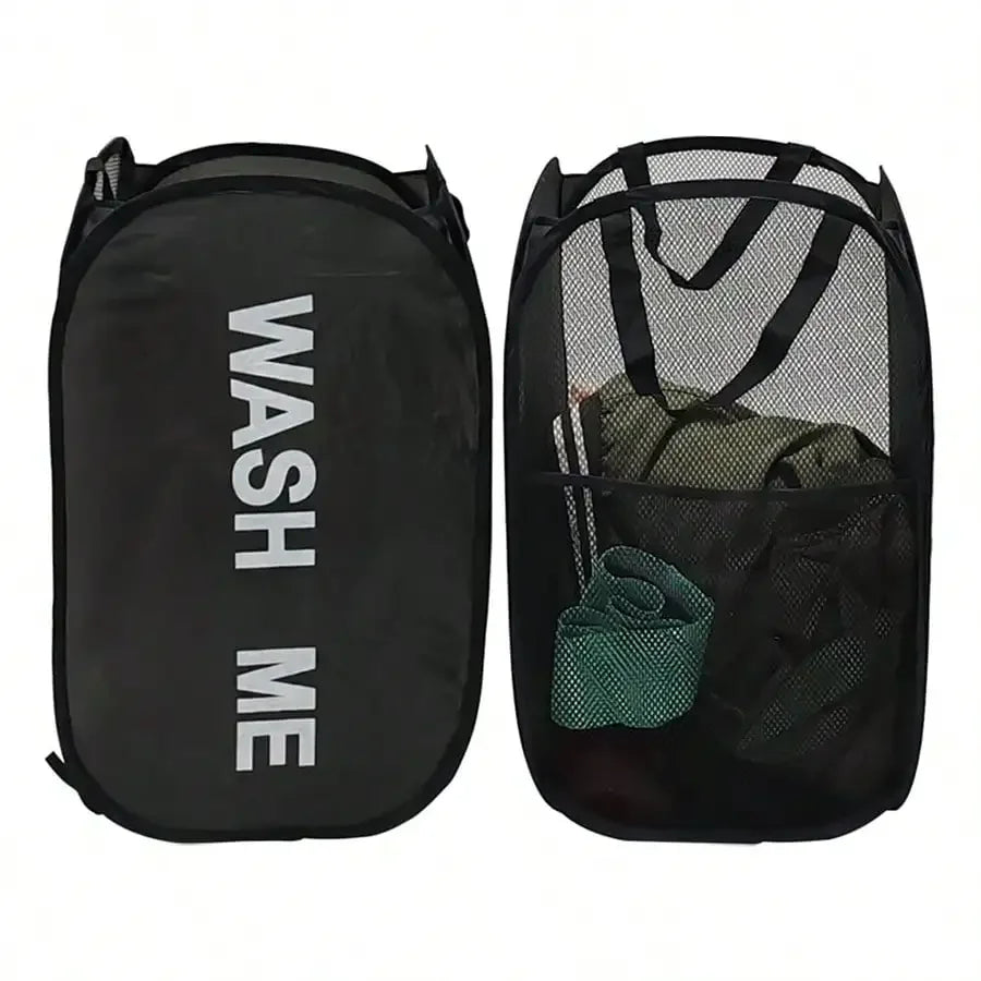 PopGo Mesh Laundry Hamper | Collapsible Breathable Basket
