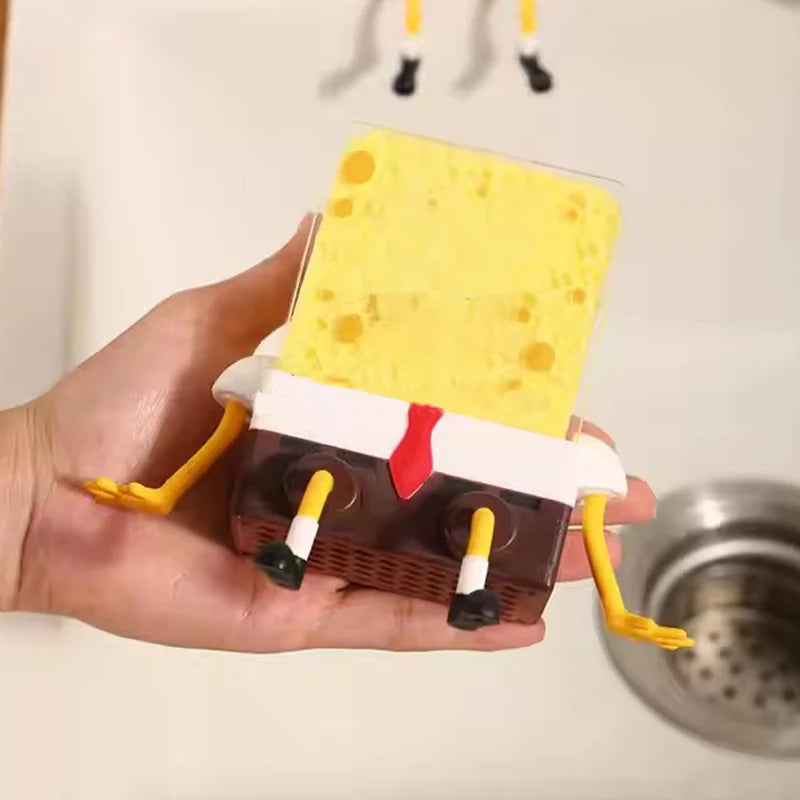 SinkSide Drain Caddy | Wall-Mounted Sponge & Brush Rack