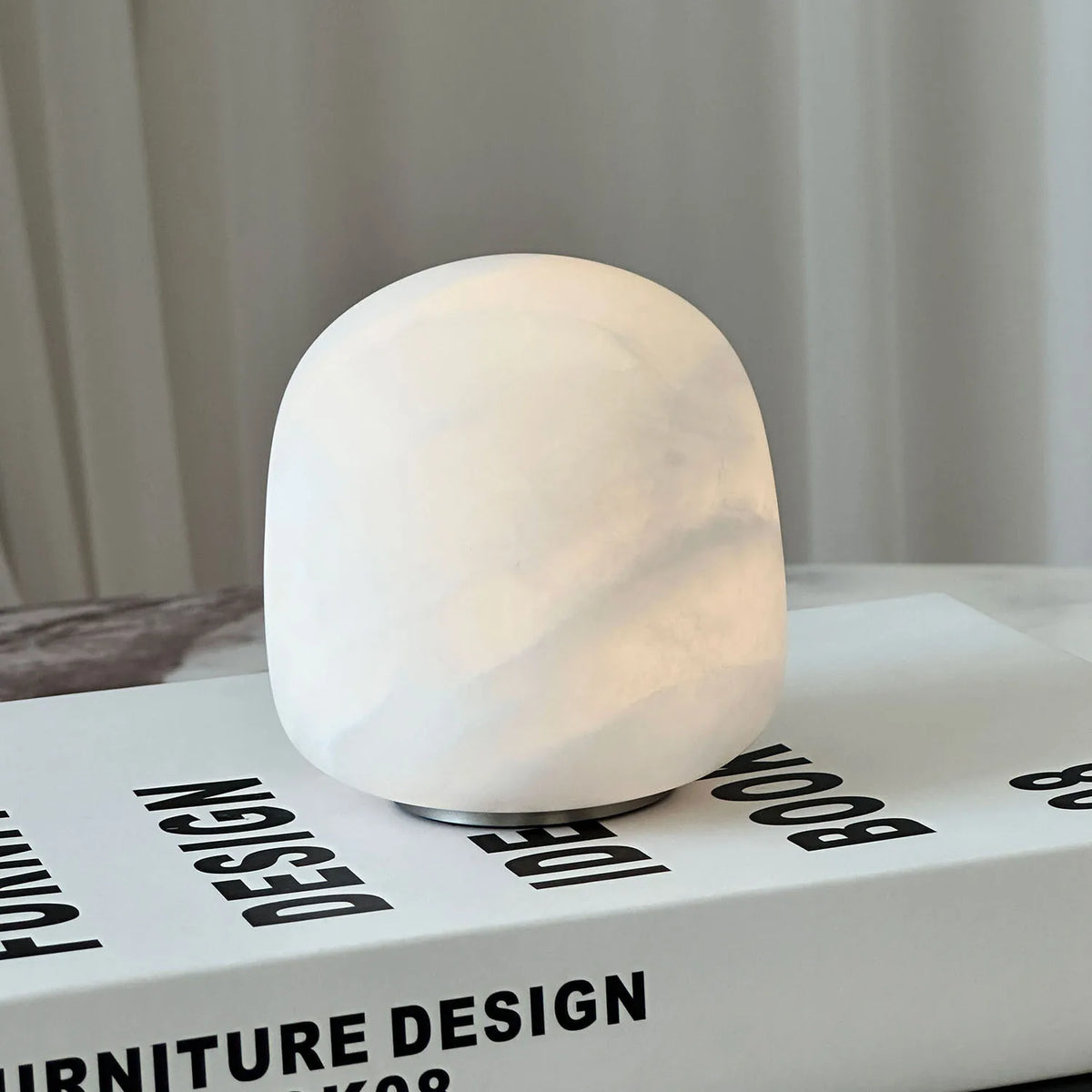 Glow Alabaster Table Lamp | Rechargeable Stone Mood Light