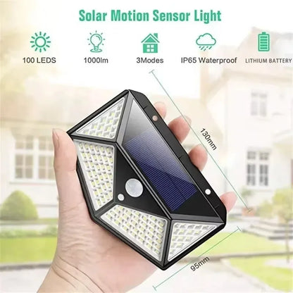 SunGuard Solar Spotlight | 100 LED Motion Sensor Garden Light