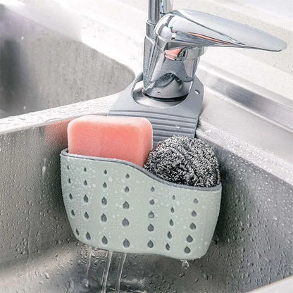 Drip Dry Tap Caddy | Hanging Sink Sponge Holder