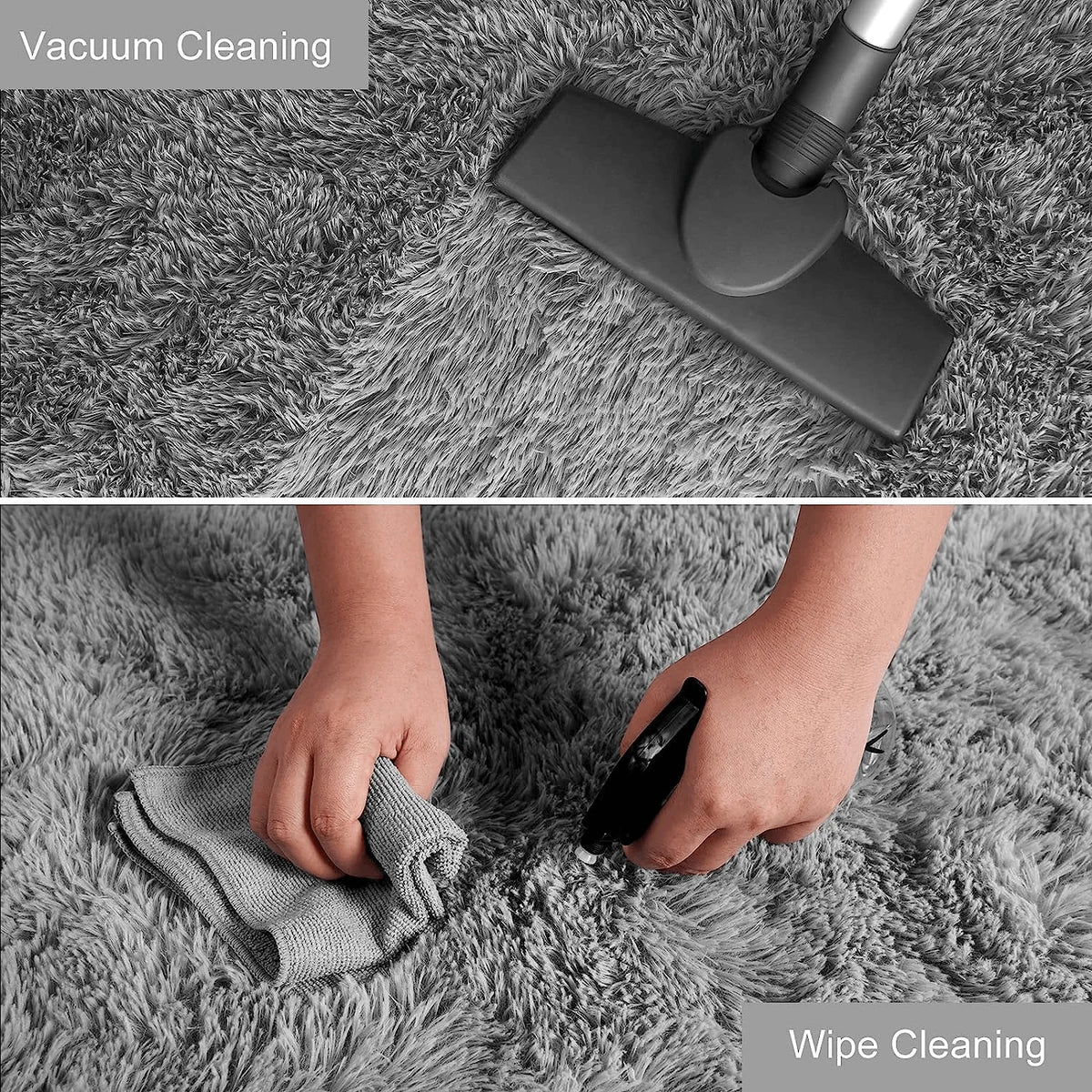 Cloud Tie-Dye Shag Rug | Fluffy Non-Slip Bedroom Rug
