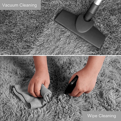 Cloud Tie-Dye Shag Rug | Fluffy Non-Slip Bedroom Rug