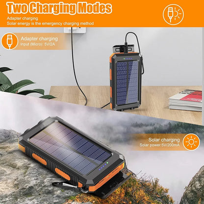 SunVault Solar Power Bank | High Capacity with LED Light