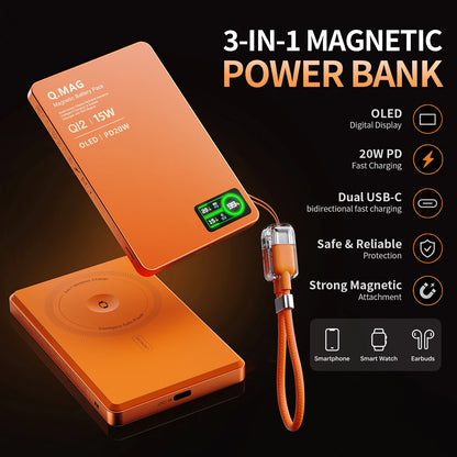 MagCharge Wireless Power Bank | Magnetic 5000/10000mAh