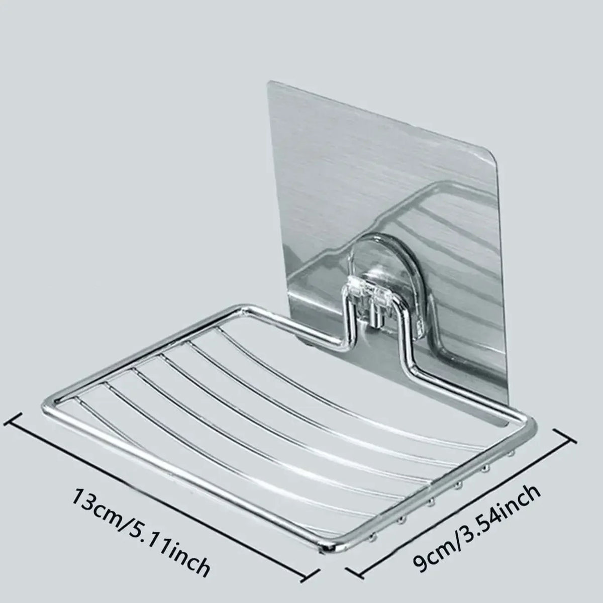 Wall-Mounted Stainless Steel Draining Soap Rack